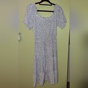Monteau baby blue midi dress size L